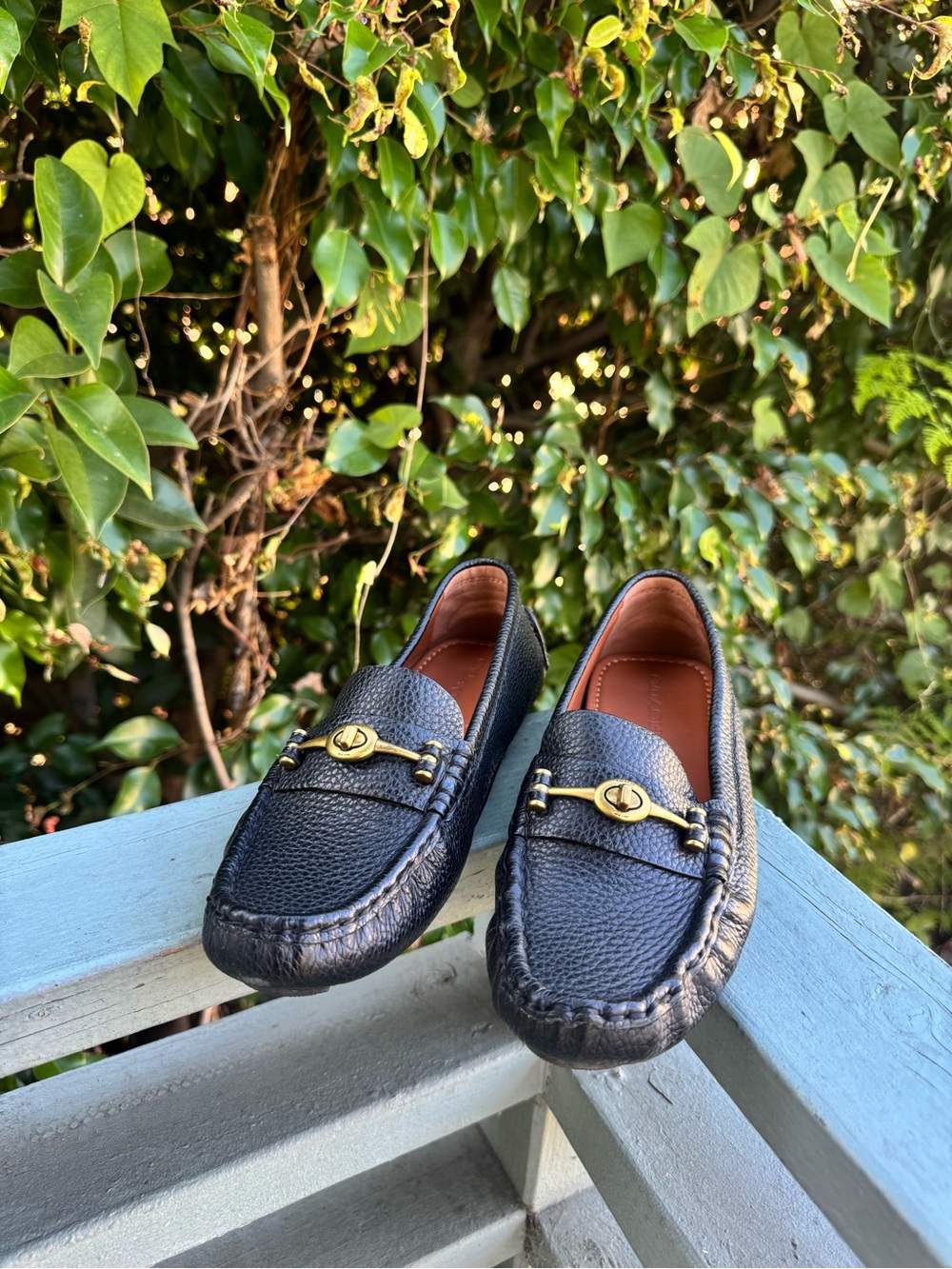 Coach Crosby Leather Loafers 8.5 Womens